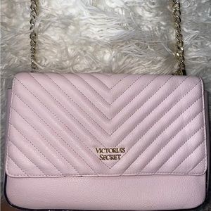 Victoria's Secret Pebbled V-Quilt Crossbody
